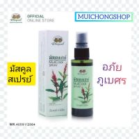 อภัยภูเบศร มัสคูล สเปรย์  60 มล. จำนวน 1 ขวด MUSCOOL SPRAY ABHAIBHUBEJHR สมุนไพร ใบกระดูกไก่ดำ ใช้ ฉีด พ่น  เลขทะบียนที่ G 1/60 (H) Muichong shop