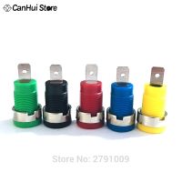 5 Pcs 4mm Banana Plugs Female Jack Socket Plug Wire Connector 5 Colors Each 1pcs Multimeter Socket Banana head Female Electrical Connectors