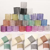 10PCS Napkin Ring Chairs Buckles Rose Gold Silver Buckle Wedding Event Decoration Crafts Rhinestone Handmade Party Supplies