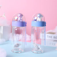 New Spaceman Double-Layer Transparent Glass Cartoon Astronaut Doll Water Cup Portable Gift Cup Factory Wholesale