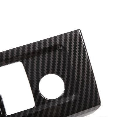 Car Carbon Fiber Black ABS Car Window Glass Lift Switch Decoration Cover Trim Stickers for 2022 2023