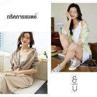 viviking เสื้อเชิ้ตสาวใหม่ ผ้าซิลคอน ป้องกันแดด สีสันสดใส ล้ำสมัย