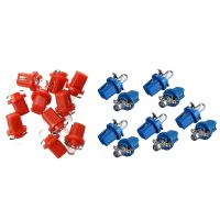 20 Pcs LED Counter Dashboard B8 BULB - 5 D T5 with Support TUNING Auto Car Light Red &amp; Blue