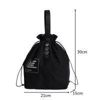 Drawstring กล่องอาหารกลางวันกระเป๋าแบบพกพาผู้หญิงเด็กฉนวนคูลเลอร์สิริปิกนิกรักษาความสดใหม่แพ็คน้ำแข็งนักเรียนภาชนะบรรจุอาหารกระเป๋า