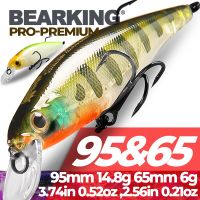 【hot】 BEARKING 95mm 14.8g 65mm 6g lures Tungsten weight system Squad crank wobbler bait tackle