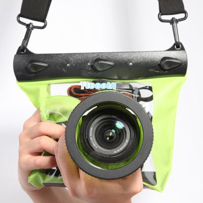 Tteoobl กระเป๋าโครงครอบกล้องดำน้ำใต้น้ำ20เมตรกระเป๋าแห้งและกันน้ำใส่กล้องขนาด: L