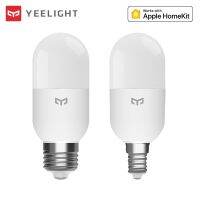 [HOT QQZIWWUJJWG 104] Yeelight ใหม่ที่วางจำหน่ายอุณหภูมิสีสมาร์ทหลอดไฟ LED M2 E27/E14 4วัตต์ตาข่ายรุ่นแสงหรี่แสงได้ APP ควบคุมทำงานสำหรับ Apple Homek