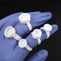 【CW】❄❏  100Pcs Disposable Ink Rings Cups Divided Pigment Holder Permanent Makeup Supply Accessories