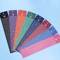 2 Sheets Waterproof Self-Adhesive Gold Sliver Glitter Decorative Stickers