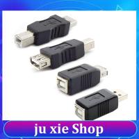 JuXie store USB 2.0 Female to USB Type A Type B Male to Male Female to  Male Black Adapter Electronics Converter Connector