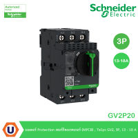 Schneider GV2P20 Thermal Magnetic มอเตอร์ Protection เซอร์กิตเบรคเกอร์ (MPCB) Motor circuit breaker, TeSys GV2, 3P, 13-18 A, thermal magnetic, screw clamp terminals สั่งซื้อได้ที่ร้าน UCANBUYS