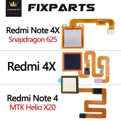 【⊕Good quality⊕】 anlei3 4x เครื่องสแกนลายนิ้วมือ Xiaomi Redmi Note 4x สายเคเบิลงอได้ปุ่มโฮมเซ็นเซอร์สัมผัสสำหรับ Redmi Note 4คีย์ปุ่มลายนิ้วมือ