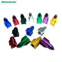 MOTOBOTS 4pcs Missile Models Color Aluminum Valve Caps Gas Leak Tire Caps For Car Decoration Red/Purple/Golden/Silver/Green/Blue