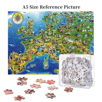 European1 Landmarks Wooden Jigsaw Puzzle 500 Pieces Educational Toy Painting Art Decor Decompression toys 500pcs