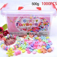 1000Pcs DIY Handmade Beaded Toy with Storage Box Creative Girl Jewelry Bracelet Jewelry Making Toys Educational Children Gift