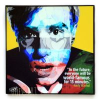 Andy Warhol #1 แอนดี้ วอร์ฮอล เจ้าพ่อป็อปอาร์ต ศิลปะแนว POP ART รูปภาพ​ติด​ผนัง​ pop art​ พร้อมกรอบแและที่แขวน กรอบรูป​ แต่ง​บ้าน​ ของขวัญ​