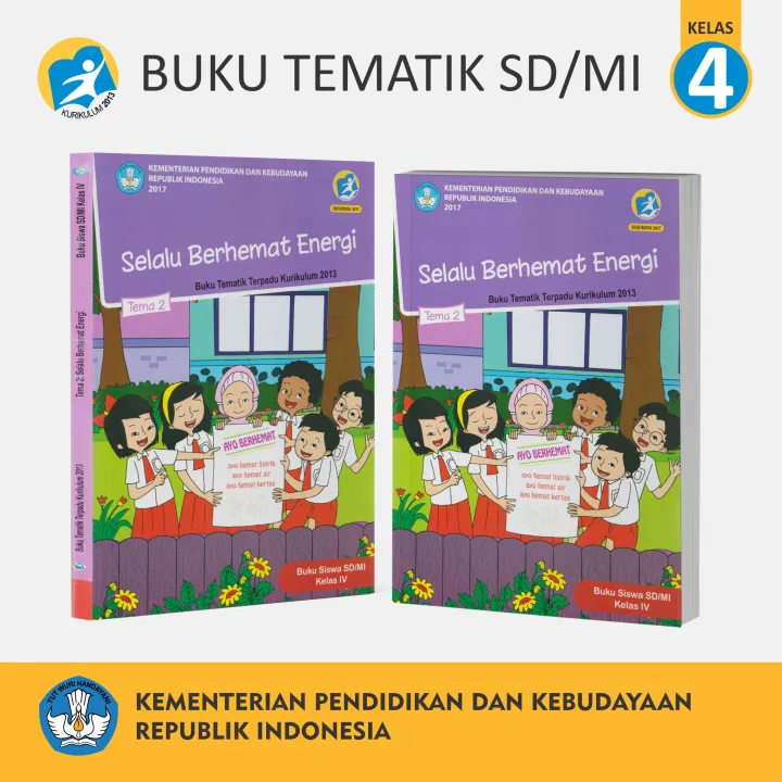 Buku Tematik Siswa SD MI Kelas 4 Tema 2 Selalu Berhemat Energi | Lazada ...