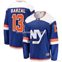 ﹊ g40349011chao 037A Yp2 NHL เสื้อยืดแขนยาว ลาย New York Islanders Mathew Barzal Jersey Hockey พลัสไซซ์ PY2