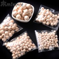 4-50mm 1-1000pcs Natural Wooden Beads Round Spacer Wooden Lead-Free Balls Charms Diy For Jewelry Making Handmade Accessories Bar  Wine Tools