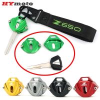 ﺴ Motorcycle CNC Accessories Key Case Cover Key Shell Protector (Key Without Chip) For KAWASAKI Z650 Z 650 2016-2022 Keychain Ring