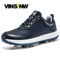 Men Professional Golf Shoes Waterproof Spikes Golf Sneakers Black White Mens Golf Trainers Big Size Golf Shoes for Men