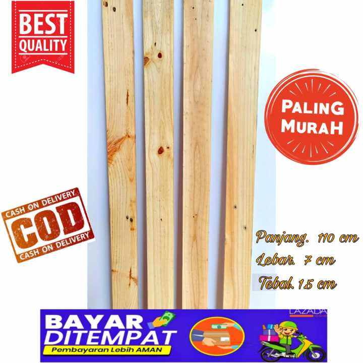 KAYU JATI BELANDA / KAYU PALET / P.L.T 110x 7 x 1.5 cm Lazada Indonesia