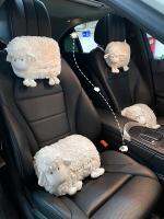 huawe Four Seasons Universal Cartoon Plush Sheep Cute Car Interior Ornaments Cervical Spine Car Waist Neckpillow