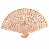 Wooden Hand Fan Foldable Sandalwood Scented Hand Held Fun Party Silk Fans Spanish Style For Home Decoration Birthdays Gifts