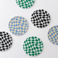 【CC】 Plain Coaster Table Coasters Placemat for Dining Photo Proops Set Placemats Resin