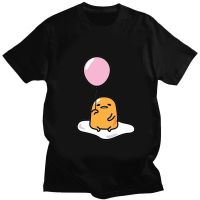 เสื้อยืดคู่รัก Gudetama เสื้อคู่รักสำหรับผู้ชายและผู้หญิงเสื้อยืดแฟชั่นเสื้อยืดพิมพ์ลายสำหรับฤดูร้อนเสื้อขำขันสุดสร้างสรรค์แขนสั้นของผู้หญิงน่ารักเสื้อคู่สำหรับผู้หญิง