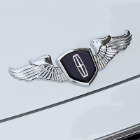 3D Metal Car Metal Chromed Front Logo Emblem Badge Sticker For Lincoln Navigator 2 Continental Mkx Mkz Mkc Mkt Mks Town Diecast