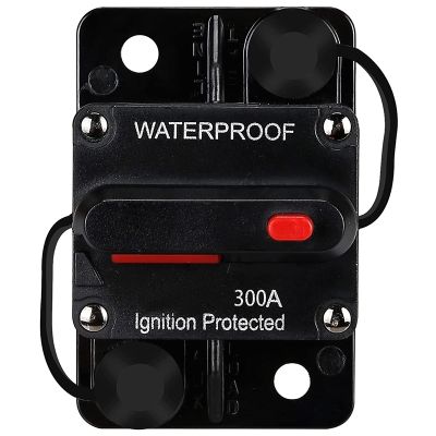 Waterproof Circuit Breaker,With Manual Reset,12V-48V DC,for Car Marine Trolling Motors Boat Power Protect