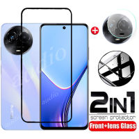 2in ฟิล์มกระจกเทมเปอร์1ชิ้นสำหรับ Realme 11X11 5G NFC 4G 2023ปกป้องหน้าจอฟิล์มเลนส์กล้อง HD แบบนิ่มสำหรับ Realme 11 X 11nfc X11 Realme11x Realme11 5G 4G ฟิล์มติดโทรศัพท์ปกป้องหน้าจอ