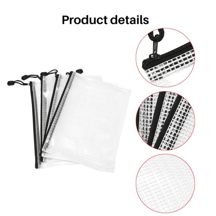 18-pack-a5-mesh-zipper-pouch-zipper-file-bags-board-games-storage-bags-for-school-office-supplies-and-travel