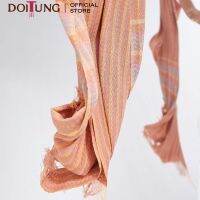 DoiTung Scarf Natural Dyed - Mixed Stripe, Bamboo 100% (50x200 cm.) ผ้าพันคอ ทอมือ สีย้อมธรรมชาติ ใยไผ่ 100% ดอยตุง