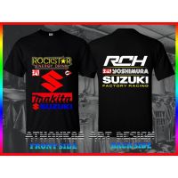 Yoshimura Suzuki Factory Racing Rch Tee Shirt Mens Round Neck Short Sleeves Cotton