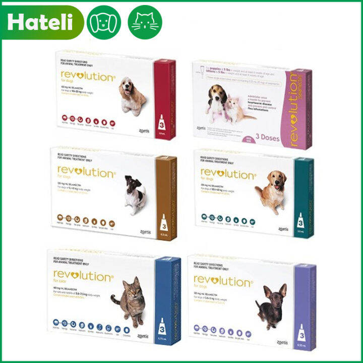 Revolution Anti Tick Flea Heartworm Ear Mites and Mange Mites Topical
