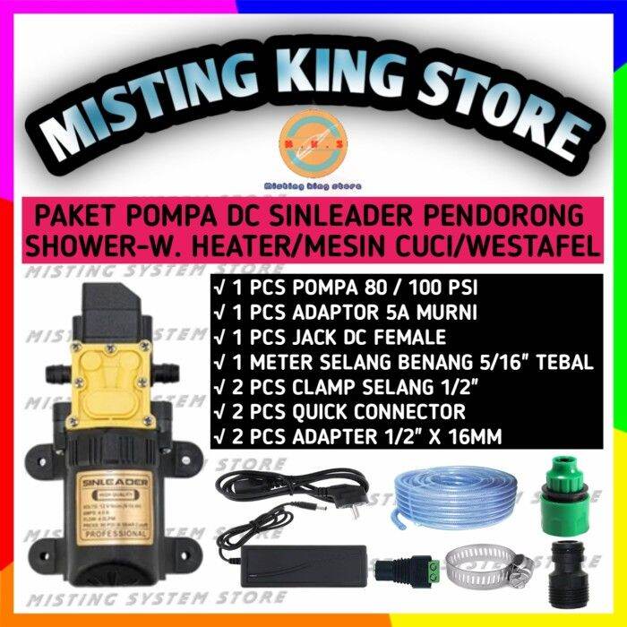 SET POMPA BOOSTER DC 12V PENDORONG AIR WATER HEATER SHOWER MESIN CUCI |  Lazada Indonesia