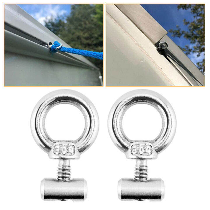 2PCS M4 Lifting Eye Nut Fastener Front Tent stopper Track Mount Tie