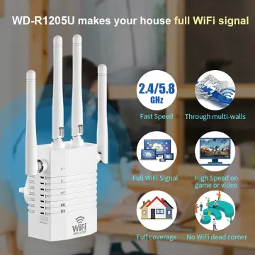 Highspeed 2.4 Ghz 5.8Ghz Wi-Fi Extender Repeater With Ethernet and