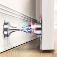 【LZ】▫  304 Stainless Steel Door StopperMagnetic Door StopDoor CatchNail-free Screws for Stronger MountFurniture Hardware