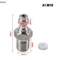 MIAO PCP paintball PNEUMATIC Quick Coupler 8mm M10x1อะแดปเตอร์ปลั๊กชาย FITTING 1/8NPT