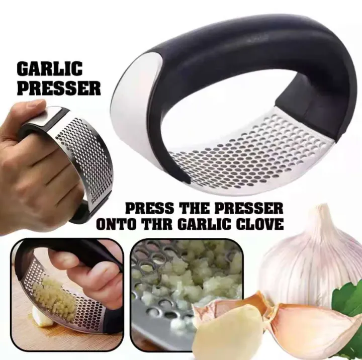 Garlic Press Stainless Steel Garlic Smasher Ginger Rocker Garlic