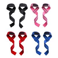 ✁✜ 1Pair Weight Lifting Straps Durable Padded Wrist Support Wraps Powerlifting Strength Deadlift Home Gym Adjustable Unisex