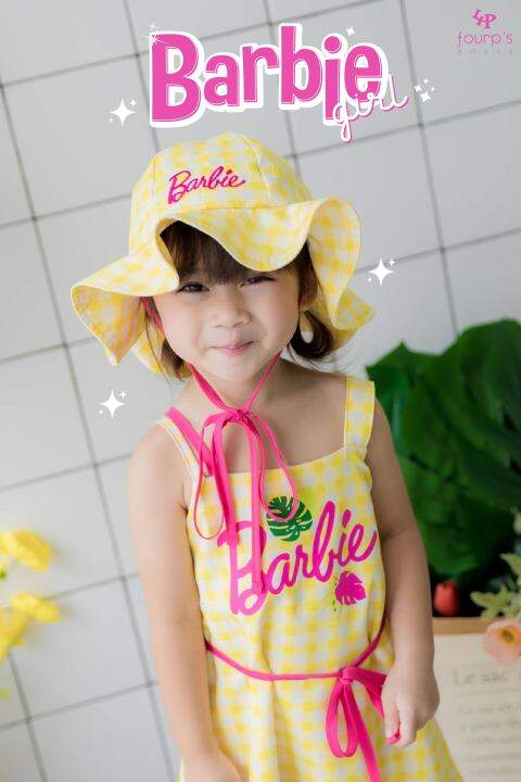 barbie-enxz0153-เดรสเด็กผู้หญิง-ลิขสิทธิ์แท้