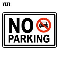 YJZT 13.1CM×8.4CM Warning No Parking Here Decal PVC Car Stickers 12C-0663