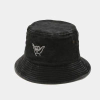 Collapsible Hat Outing Basin Hat Finger Hat Hat Canvas Fringed Fisherman Hat Bucket Hat Fashion Embroidery Hat