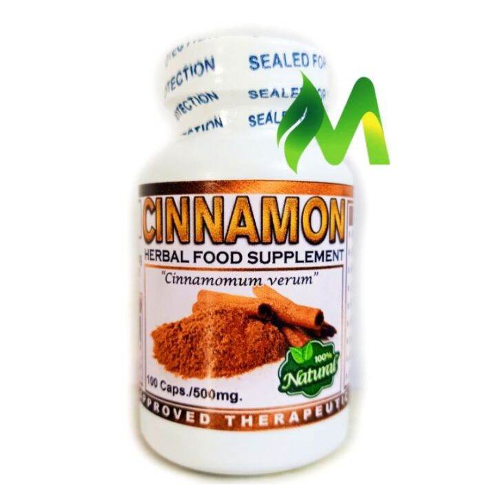 Cinnamon Capsules Herbal Food Supplement 100 Capsules X 500mg. Lazada PH