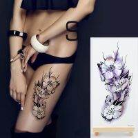 1piece new Fake temporary tattoo stickers 28styles Violet flowers rose arm shoulder tattoo waterproof lady women big on body leg