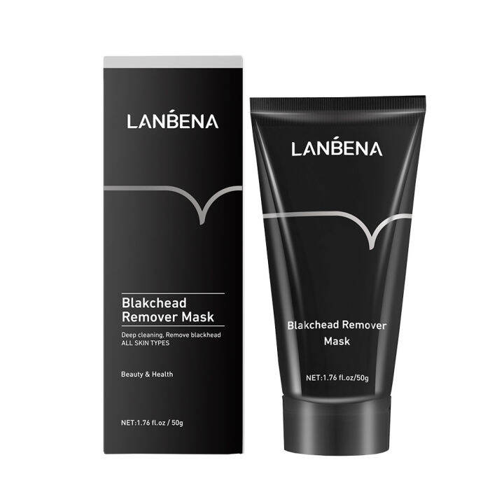 lanbena-ครีมลอกสิวเสี้ยน-สิวหัวดำ-สิวอุดตันจมูก-ไม่ระคายเคืองต่อผิว-blackhead-remover-nose-black-mask-face-care